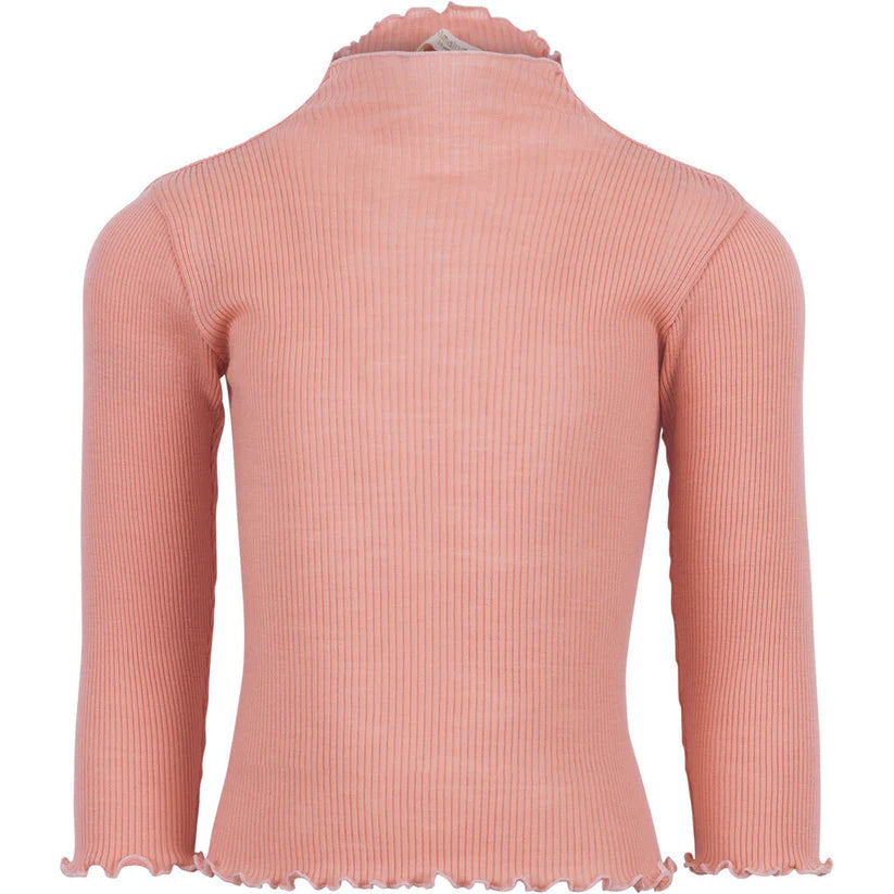 Alfina  - Blouse  Cloudberry with Pale Blush contrast