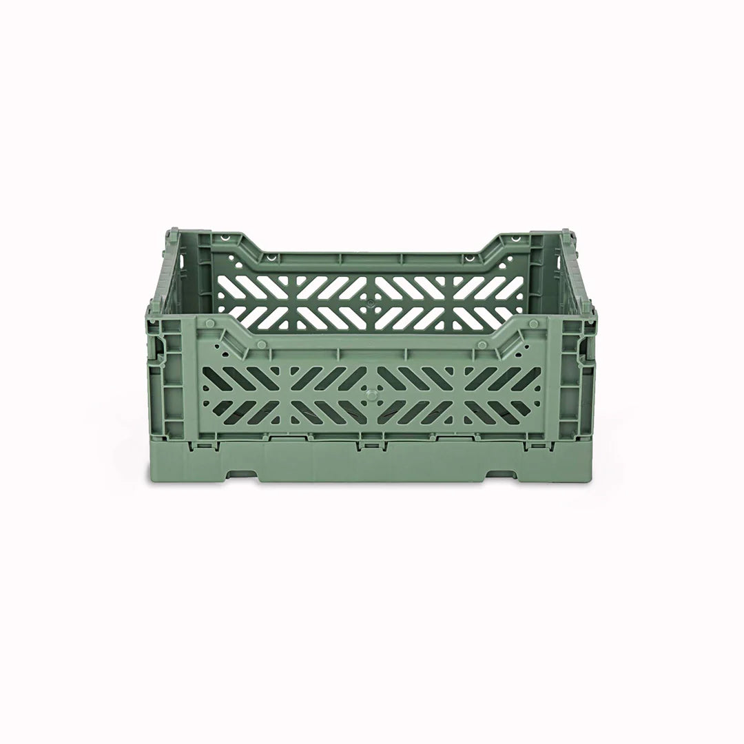 Aykasa Foldable Box - 26x17x10 cm - Mini Almond Green