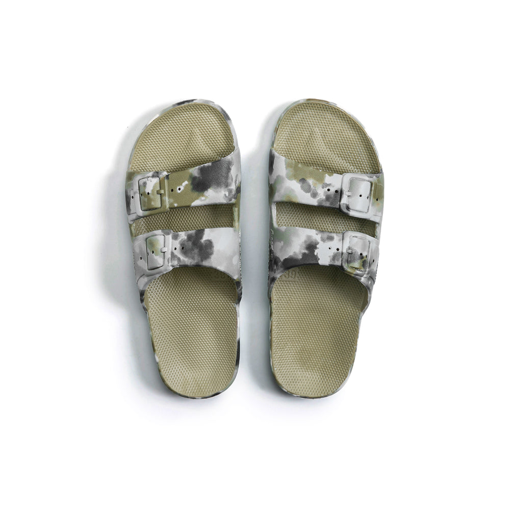 Freedom Moses Slides - Bandhani Khaki
