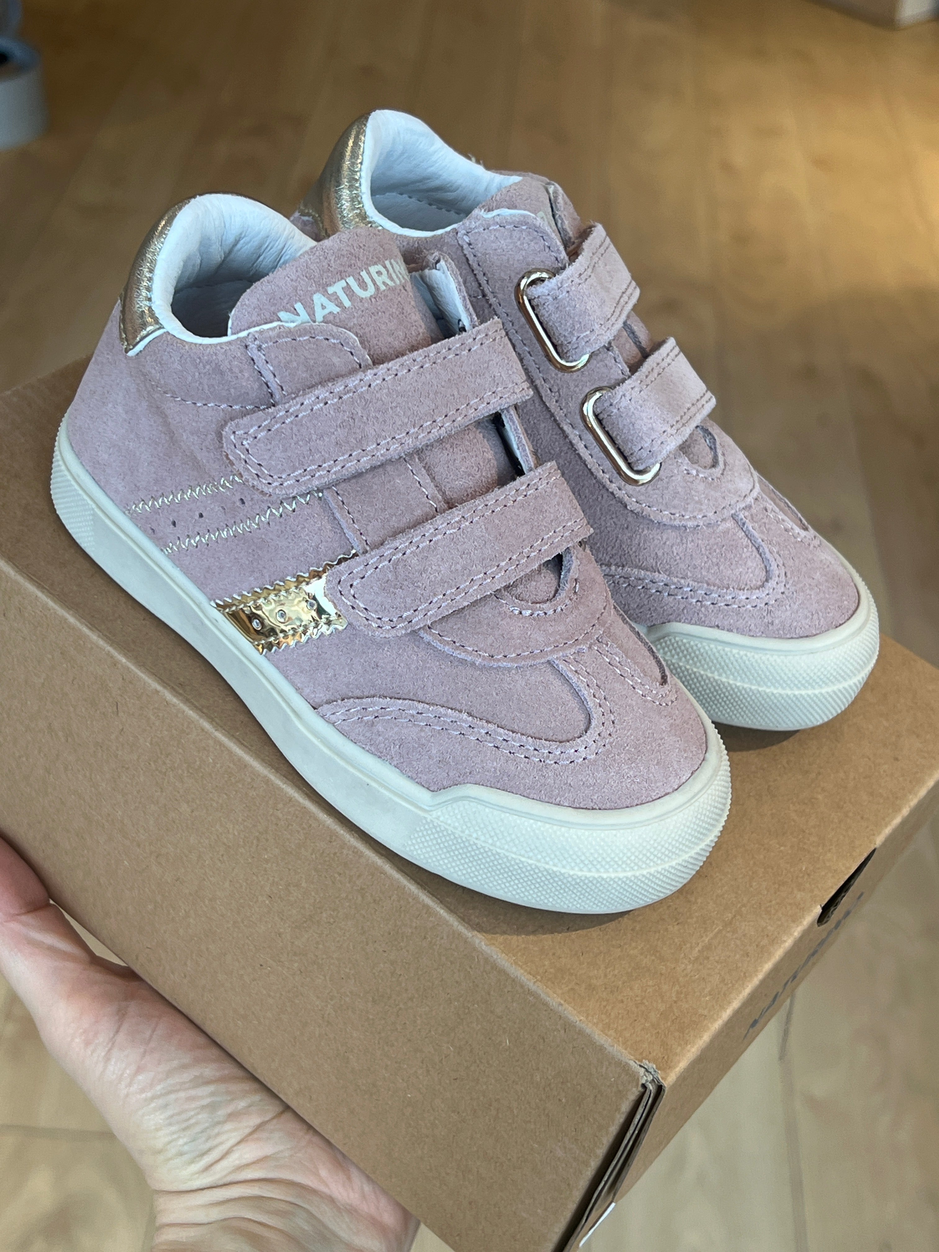 Naturino Riby High VL Suede/Mirror Rose Platinum - MintMouse (Unicorner Concept Store)