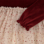 (KS4670)Belis Velvet Dress - Red Dahlia