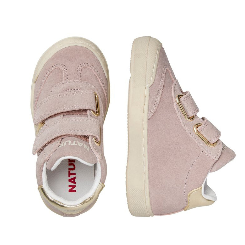 Naturino Riby High VL Suede/Mirror Rose Platinum