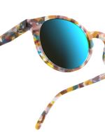 Adult sunglasses | #H Blue Tortoise Blue Mirror Lenses