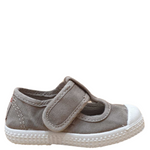 Cienta Fabric Open shoe - light grey (77777-170)