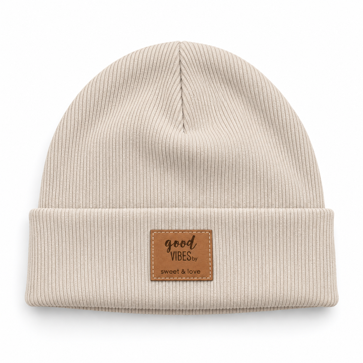 Winter folded beanie cream melange