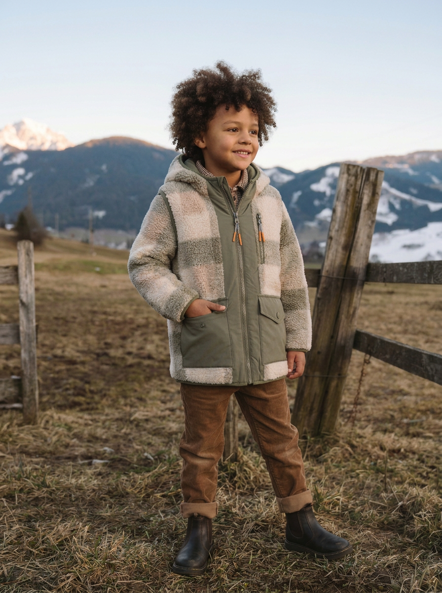 (5573021 - 1366) Double sided B Jacket Nova reversible Check Pattern Med