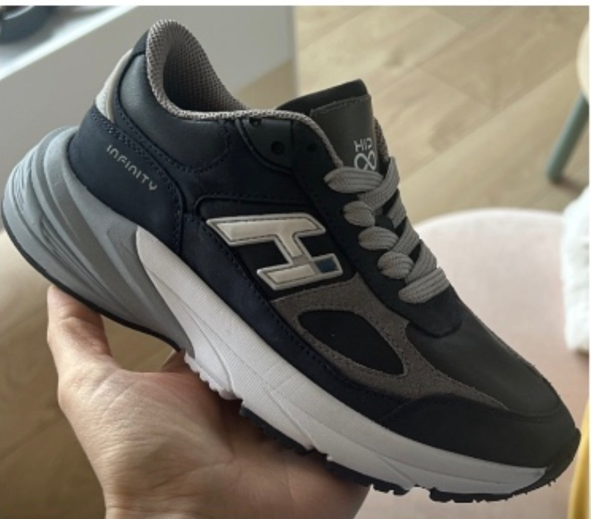(H1667-) Hip Shoe Lace up sneaker Blue