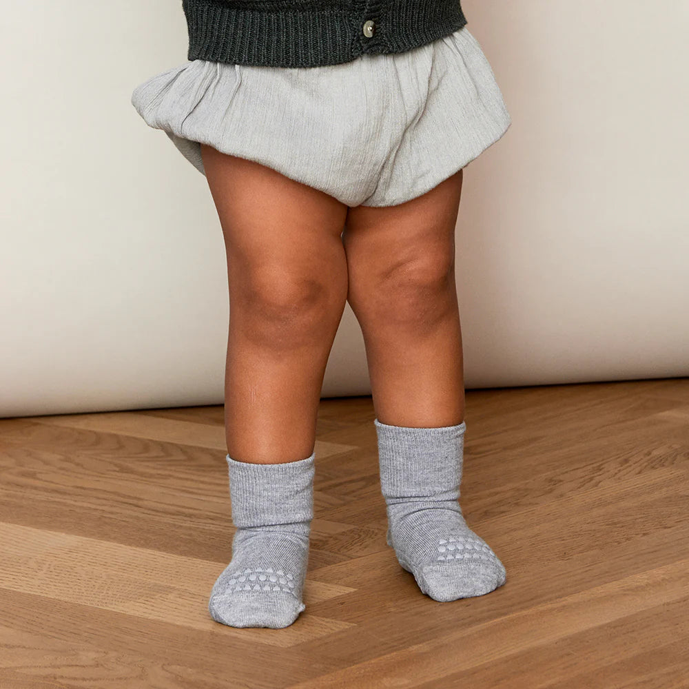 Non-slip grip socks bamboo - Grey Melange - MintMouse (Unicorner Concept Store)