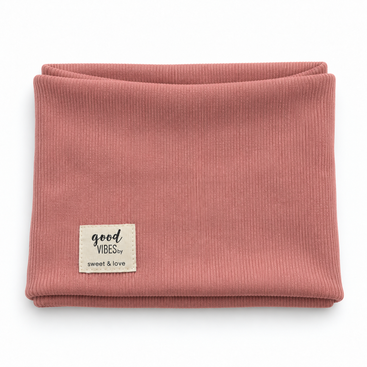 Ribbed tube scarf Ash Rose