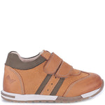 (2333-41) Brown Velcro Trainers