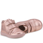 (2671-1) Emel shoes velcro trainers rose gold
