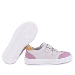 (2708D-38) Low Velcro sneakers White Fushia