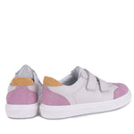 (2708D-38) Low Velcro sneakers White Fushia