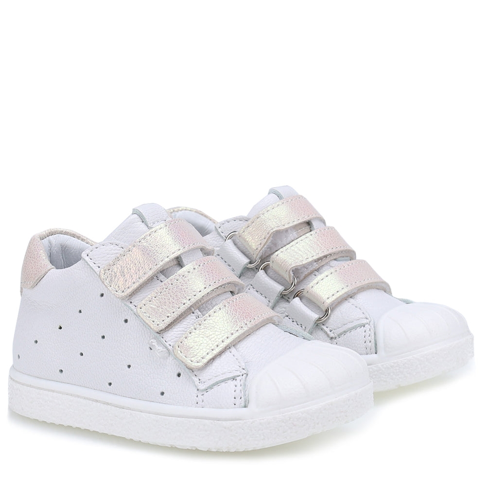 (2804-12/2805-12) Low Bumper Trainers White velcro
