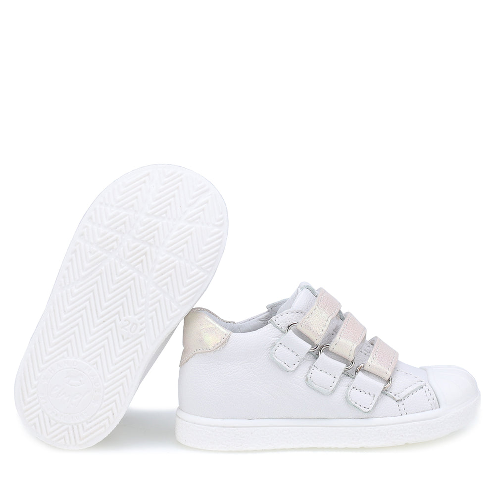(2804-12/2805-12) Low Bumper Trainers White velcro