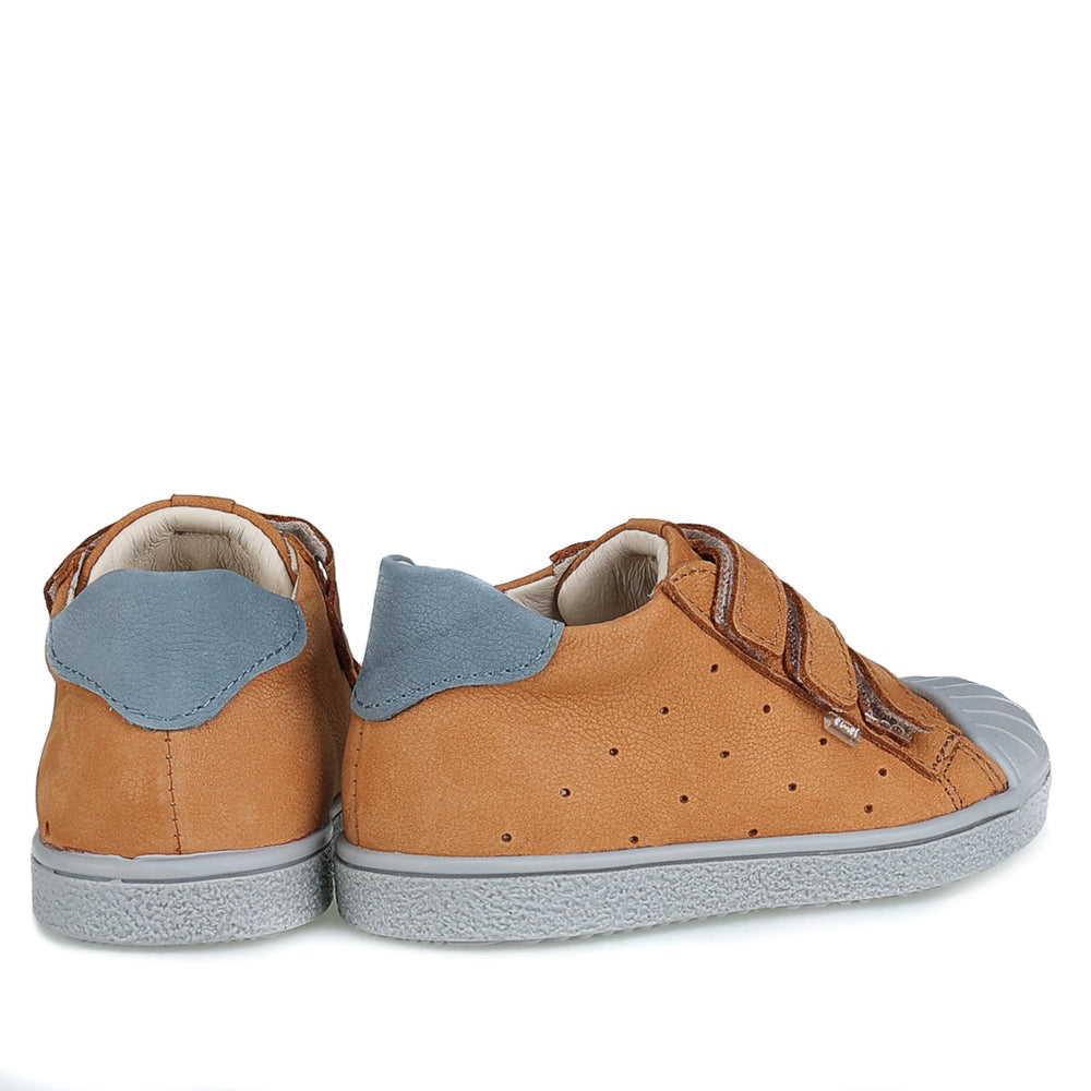 (2804-14 / 2805-14) Low Bumper Trainers Brown velcro