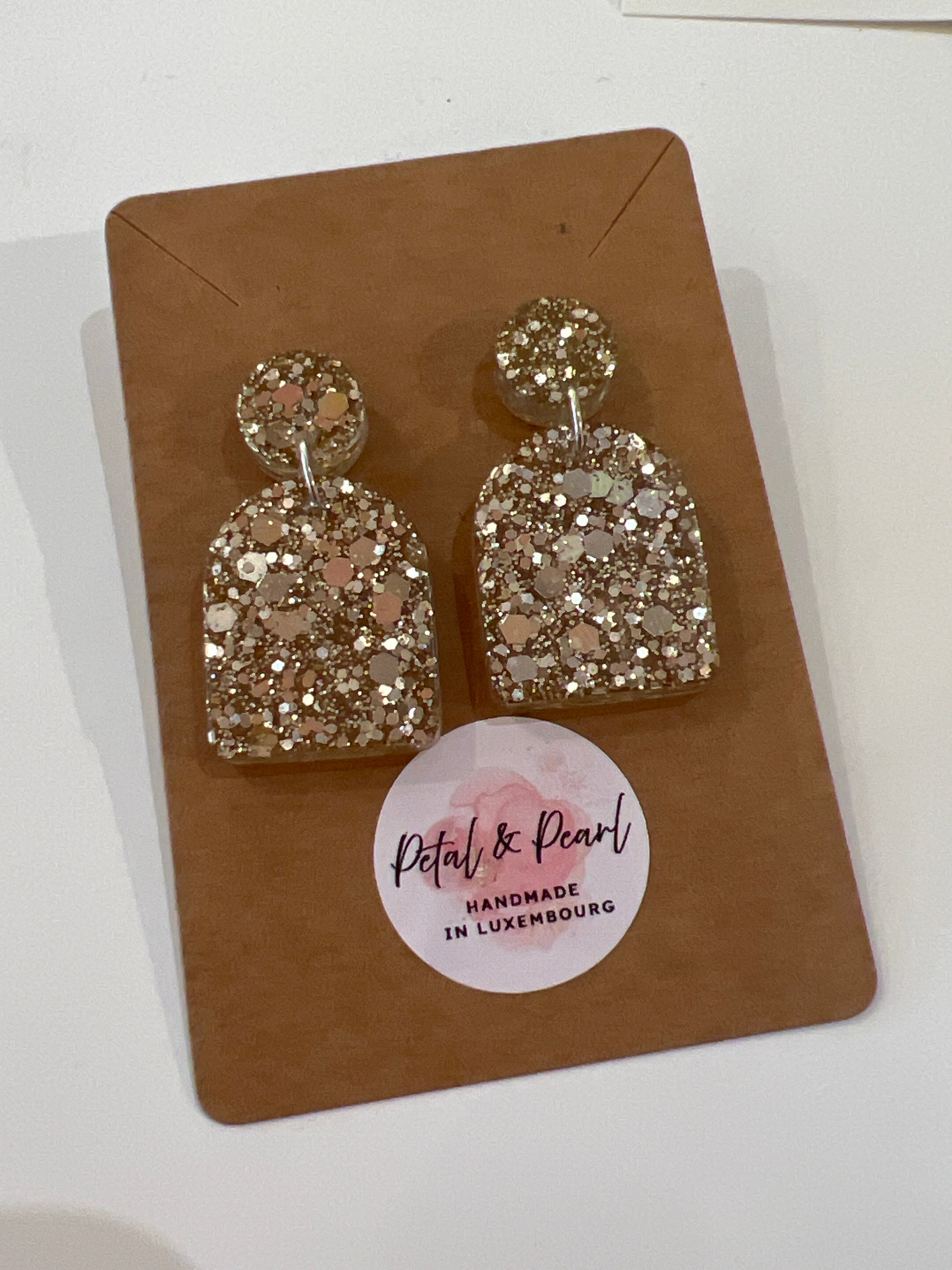 Gold Glitter Earrings Arch - MintMouse (Unicorner Concept Store)