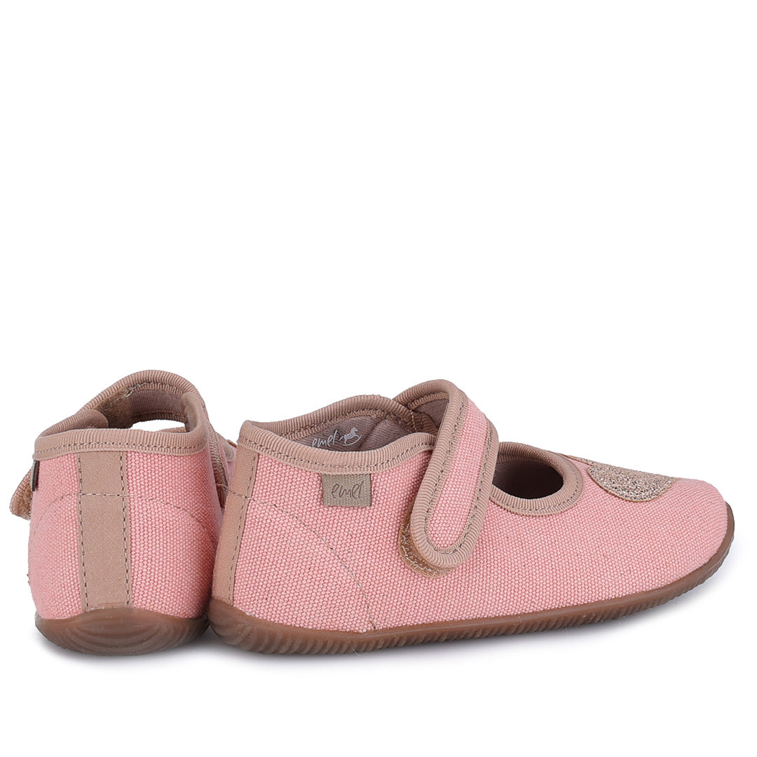 (EK4000-13) Emel slippers ballerina - Pink heart - MintMouse (Unicorner Concept Store)