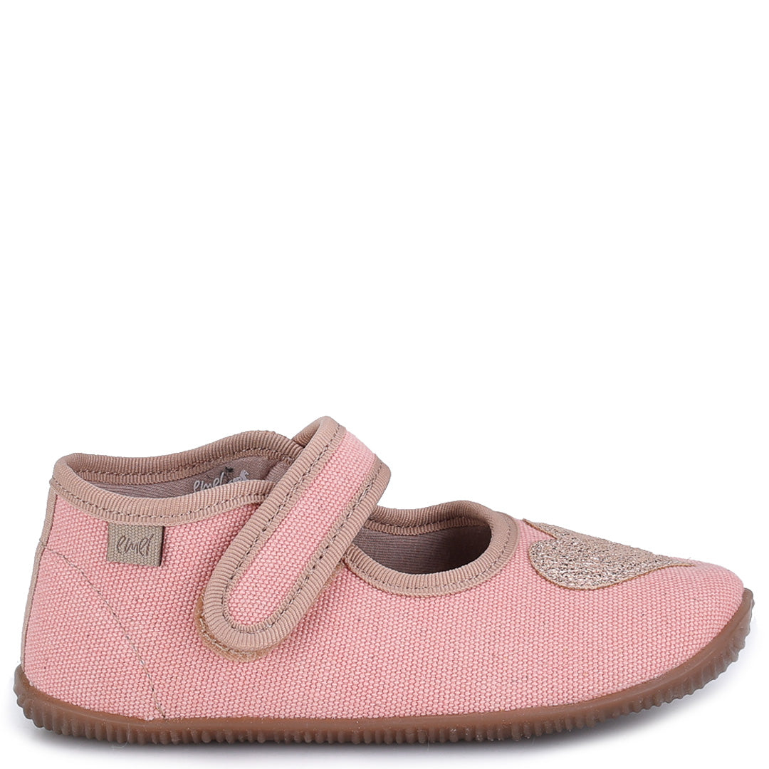 (EK4000-13) Emel slippers ballerina - Pink heart - MintMouse (Unicorner Concept Store)