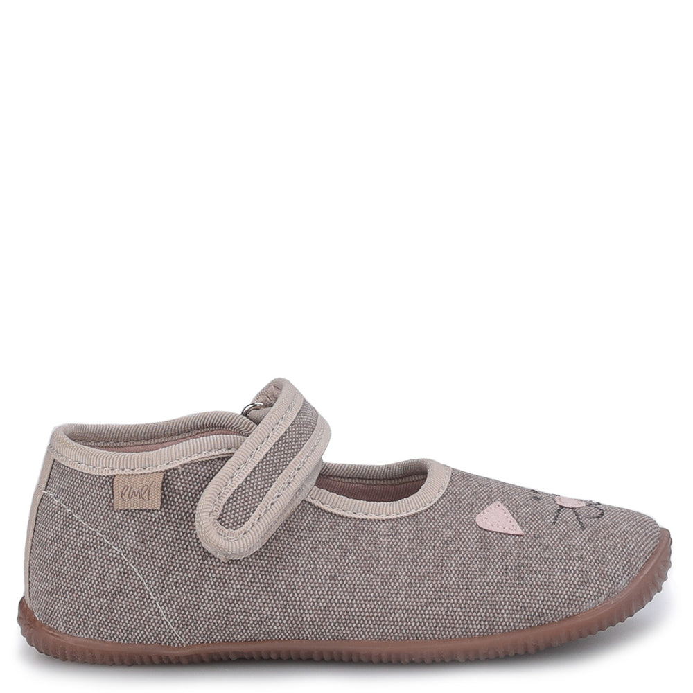 (EK4000C-1) Emel slippers ballerina - Grey Cat