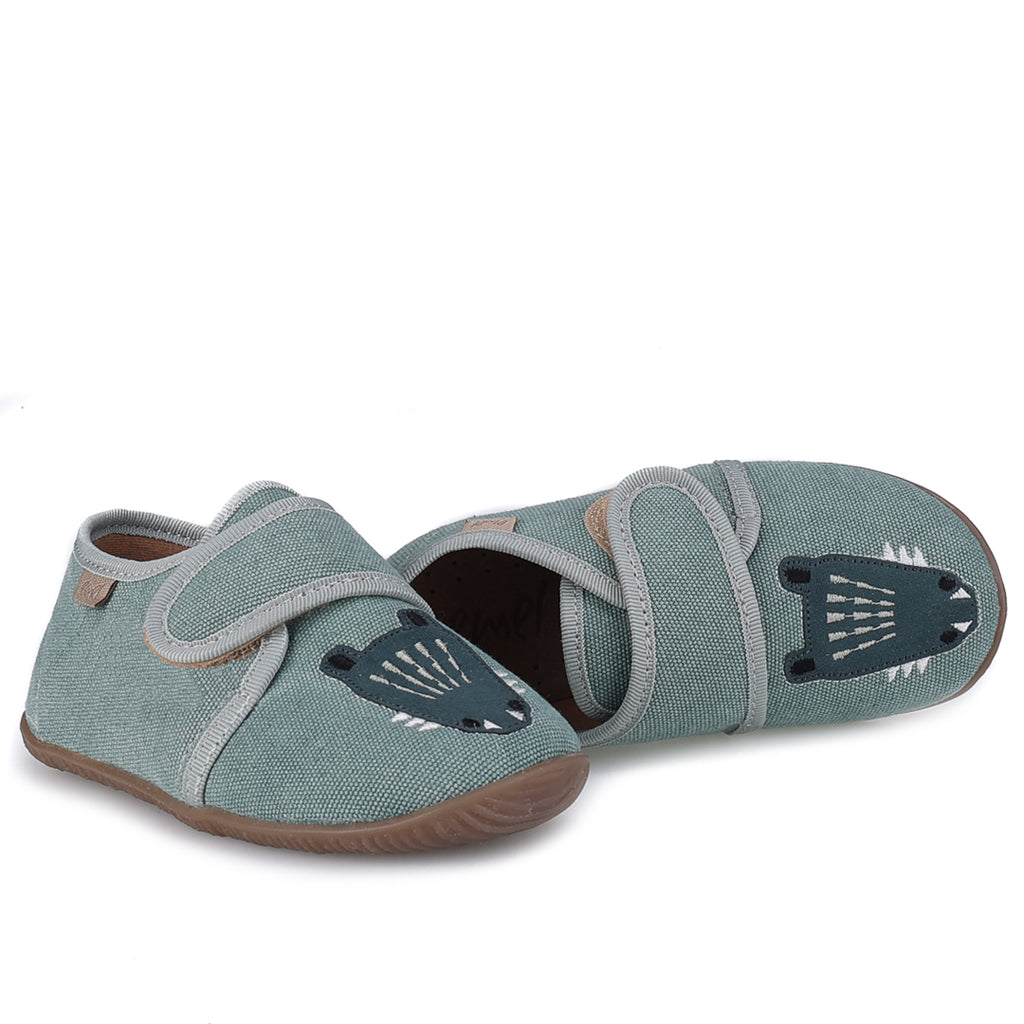 (EK5000C) Emel slippers - Green crocodile - MintMouse (Unicorner Concept Store)