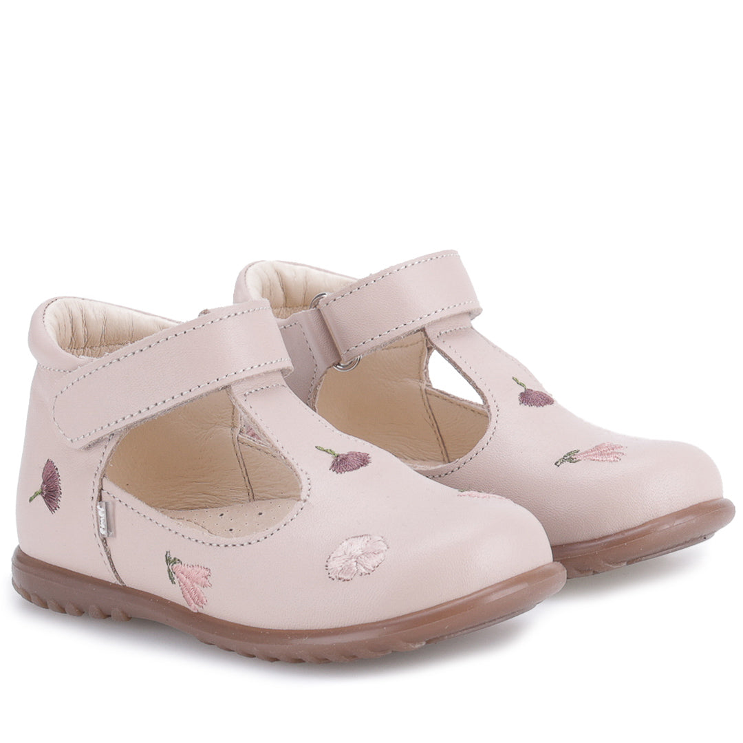 (2409J-2) Emel Ballerina Cream Embroided Flowers - MintMouse (Unicorner Concept Store)