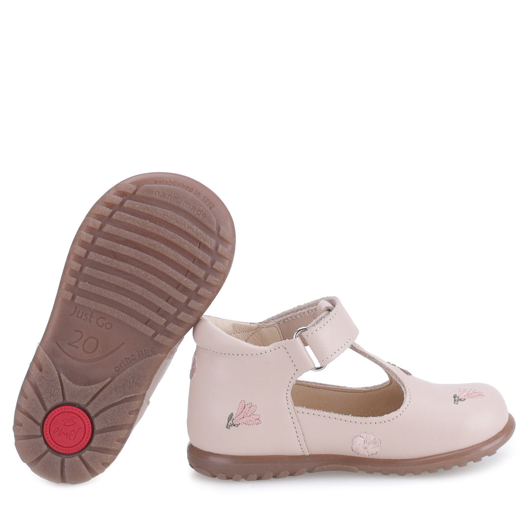 (2409J-2) Emel Ballerina Cream Embroided Flowers - MintMouse (Unicorner Concept Store)