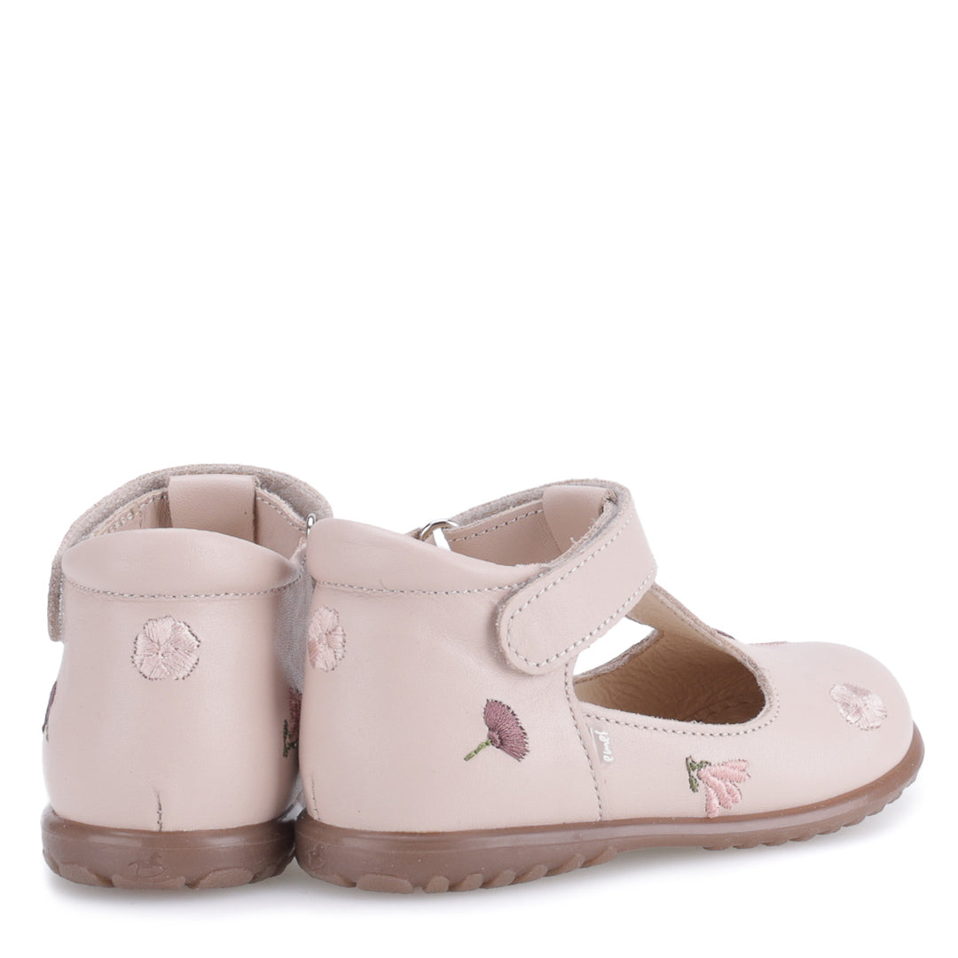 (2409J-2) Emel Ballerina Cream Embroided Flowers - MintMouse (Unicorner Concept Store)