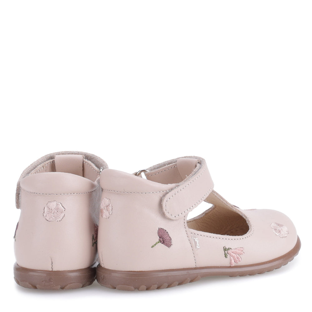 (2409J-2) Emel Ballerina Cream Embroided Flowers
