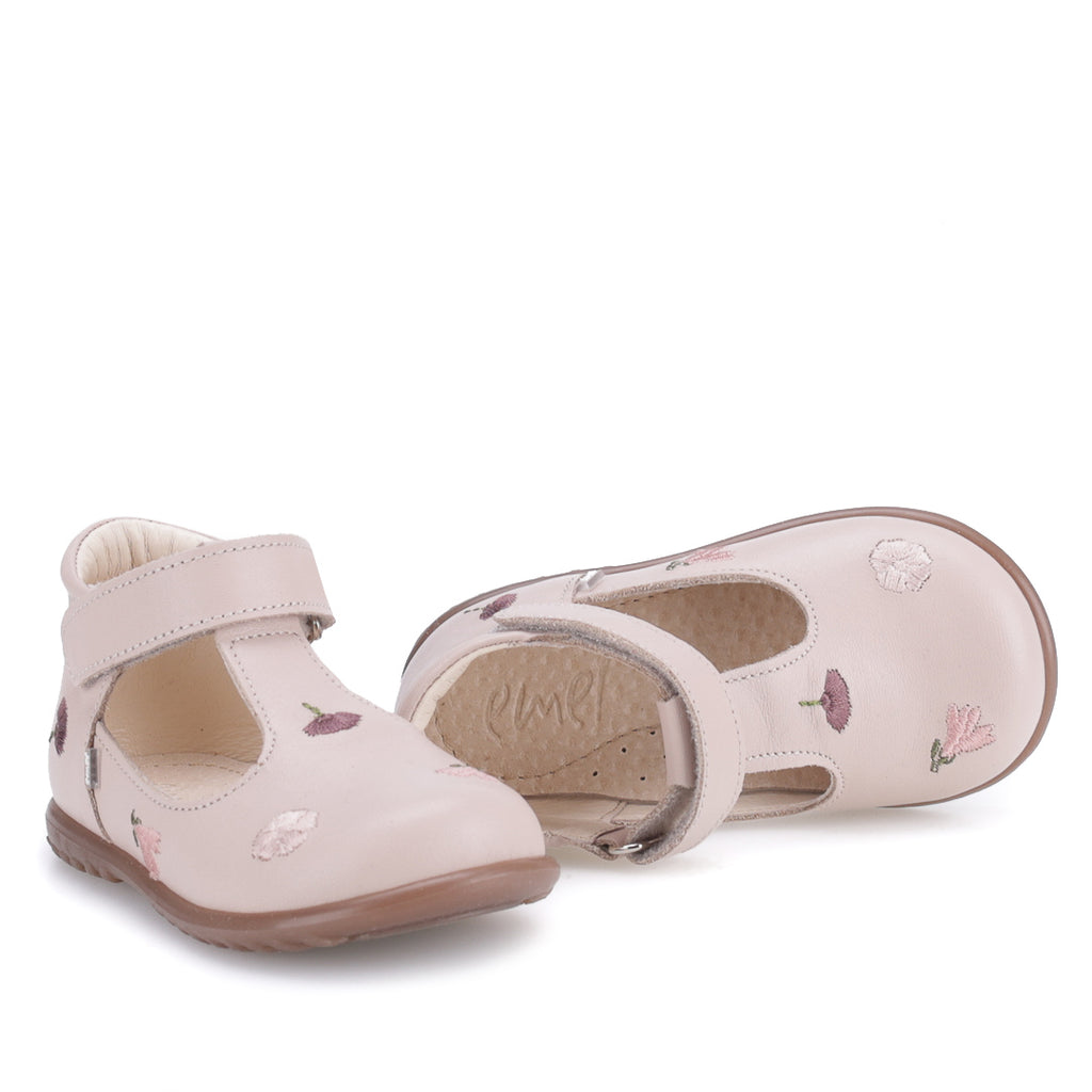 (2409J-2) Emel Ballerina Cream Embroided Flowers - MintMouse (Unicorner Concept Store)