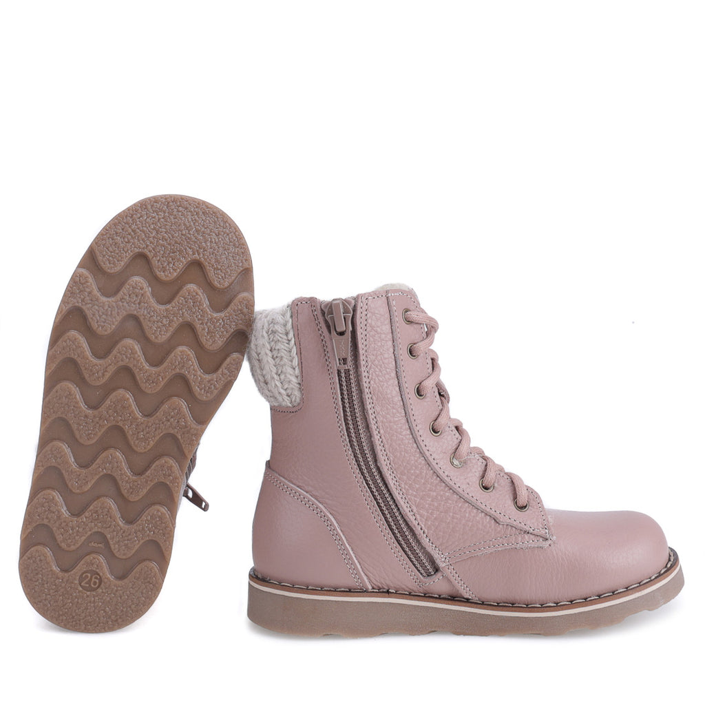 (EV2646B-1) Emel pink winter lace-up shoes - MintMouse (Unicorner Concept Store)