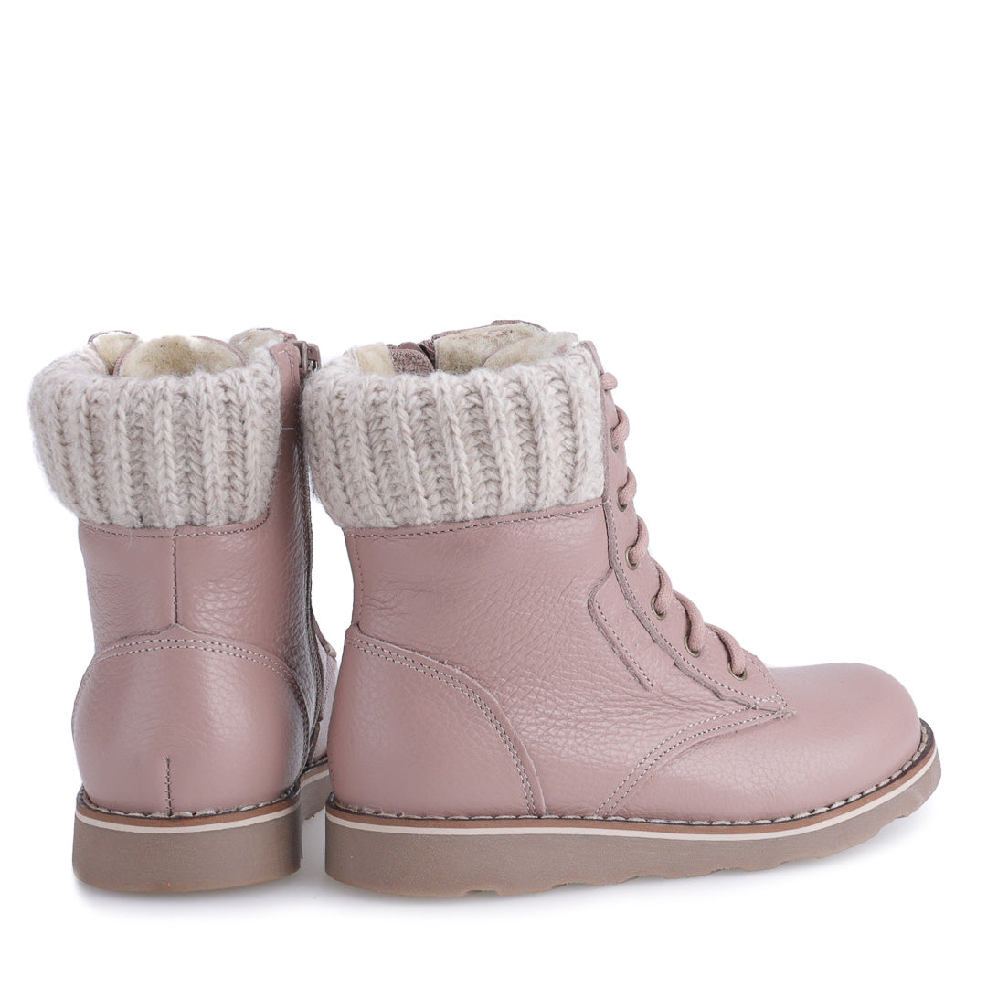 (EV2646B-1) Emel pink winter lace-up shoes - MintMouse (Unicorner Concept Store)