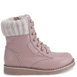 (EV2646B-1) Emel pink winter lace-up shoes