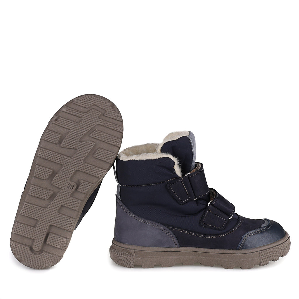 (EV2778-14 / EV2778M-14) Emel Navy Velcro Winter Ankle Boots - MintMouse (Unicorner Concept Store)
