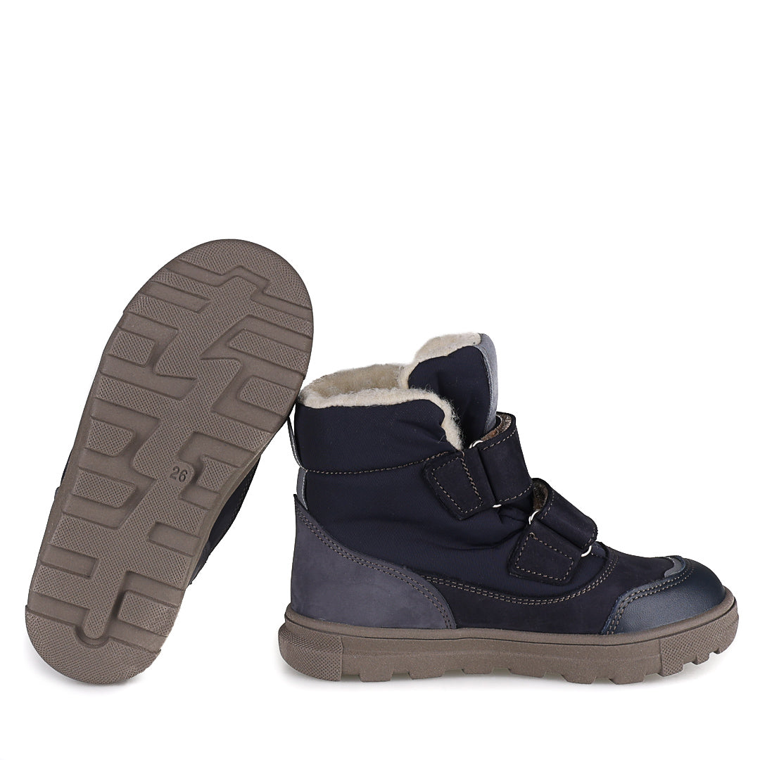 (EV2778-14 / EV2778M-14) Emel Navy Velcro Winter Ankle Boots - MintMouse (Unicorner Concept Store)