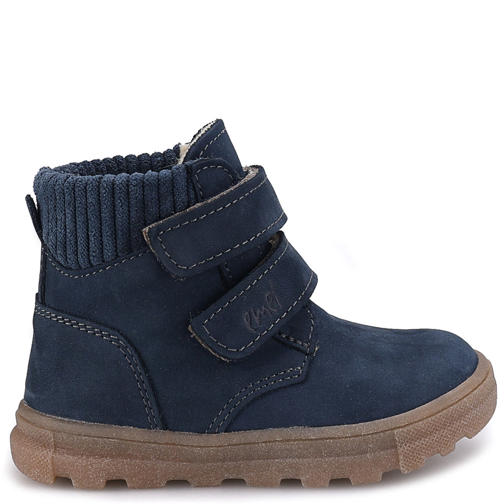 (EY2845-2 / EY2845M-2) Emel Navy Velcro Ankle Boots