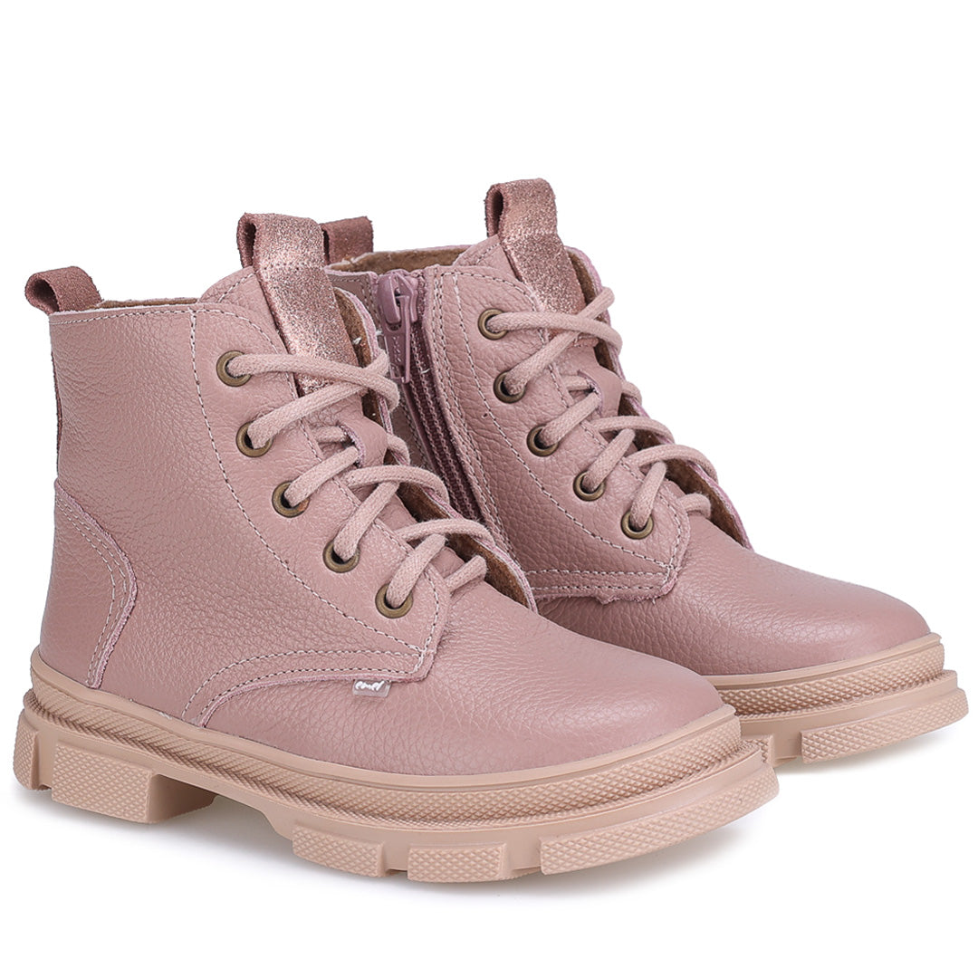 (EY2770-4) Emel Lace Up Winter Boots Pink - MintMouse (Unicorner Concept Store)