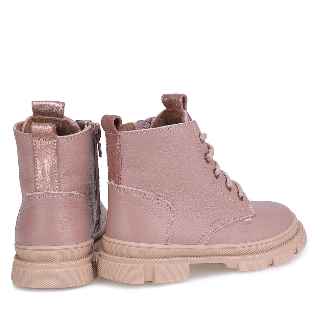 (EY2770-4) Emel Lace Up Winter Boots Pink - MintMouse (Unicorner Concept Store)