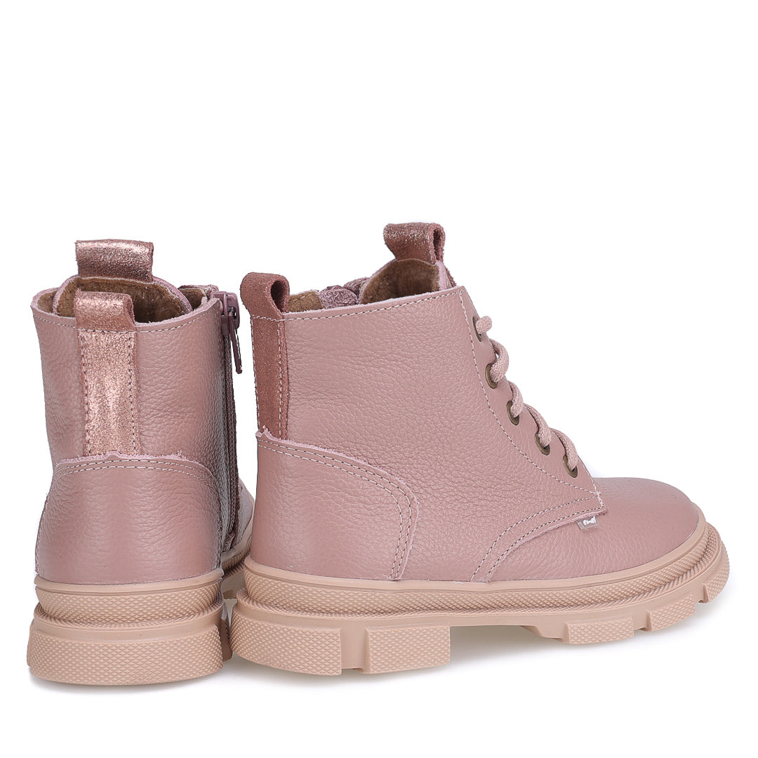 (EY2770-4) Emel Lace Up Winter Boots Pink - MintMouse (Unicorner Concept Store)