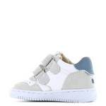 (BN24S015-C) Leather Sneakers Baby-Proof White Jeans Blue - MintMouse (Unicorner Concept Store)