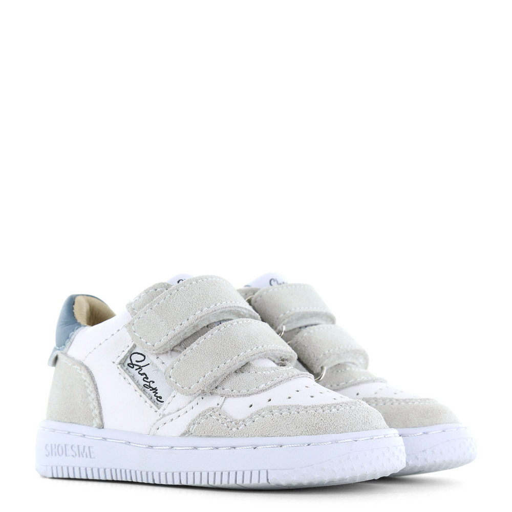 (BN24S015-C) Leather Sneakers Baby-Proof White Jeans Blue - MintMouse (Unicorner Concept Store)
