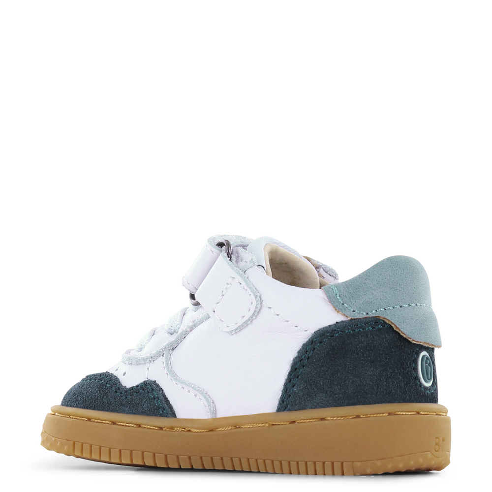 (BN25S012-A) Leather Lace up Sneakers White Dark Blue - MintMouse (Unicorner Concept Store)