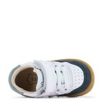 (BN25S012-A) Leather Lace up Sneakers White Dark Blue - MintMouse (Unicorner Concept Store)