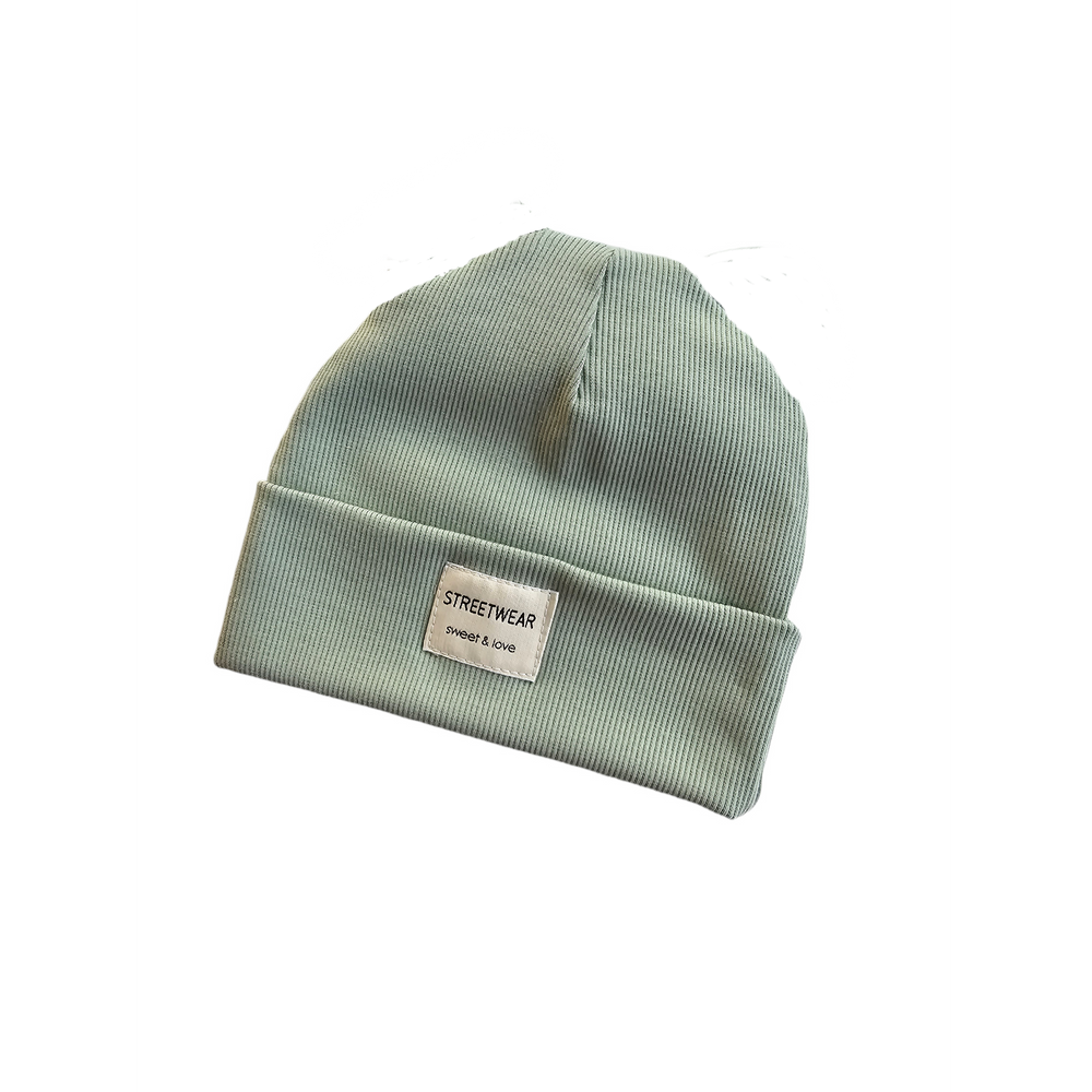 Winter beanie folded Pistachio