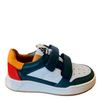 (5813) Low trainers velcro blue sea