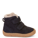 (G2110126-4 / G2110141-4) Children's Water-repellent Ankle Boots - MINNI SUEDE VELCRO Dark Blue