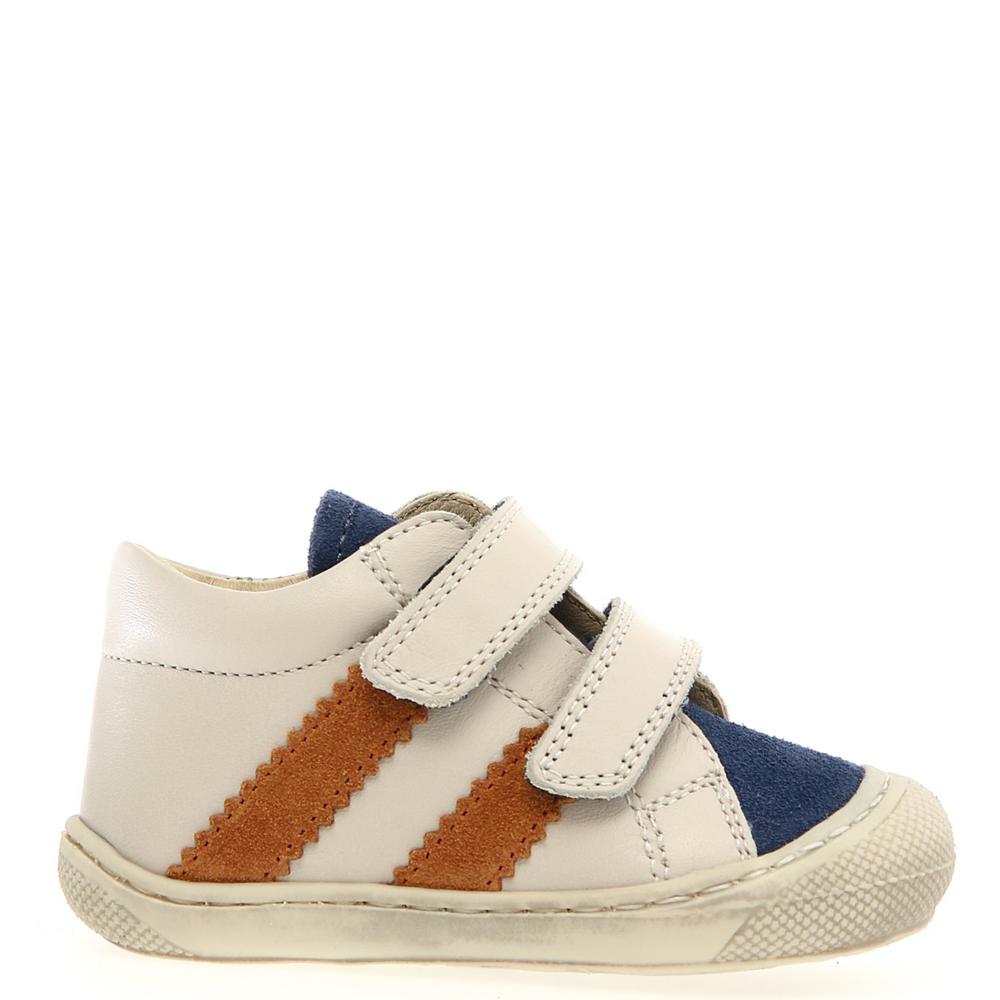 Naturino Macks  2 VL - Suede Nappa Spazz Azure-Milk Warm Orange