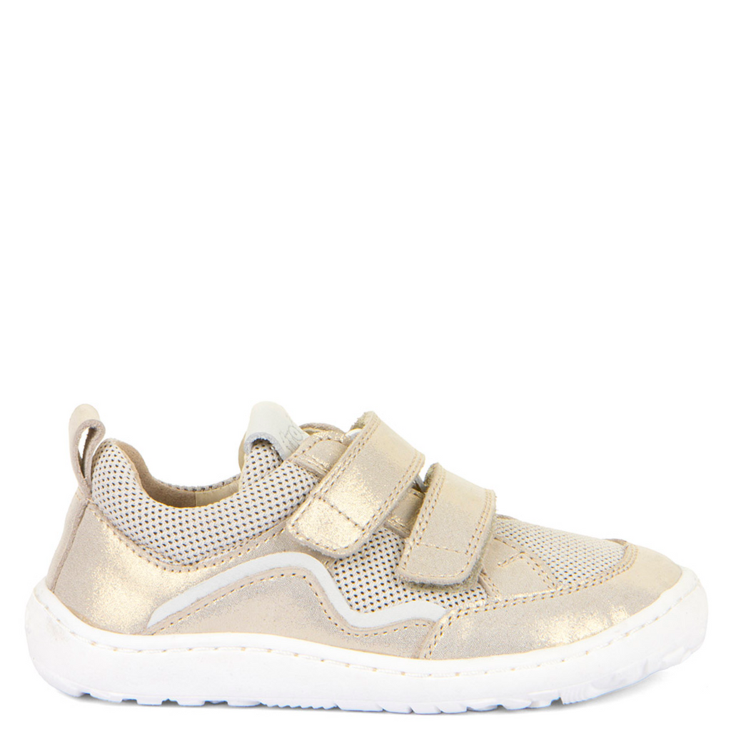 (G3130260-19) Froddo Barefoot Base Low trainers - Gold Shine
