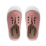 (106627) Children's canvas trainers with elastic - Nude