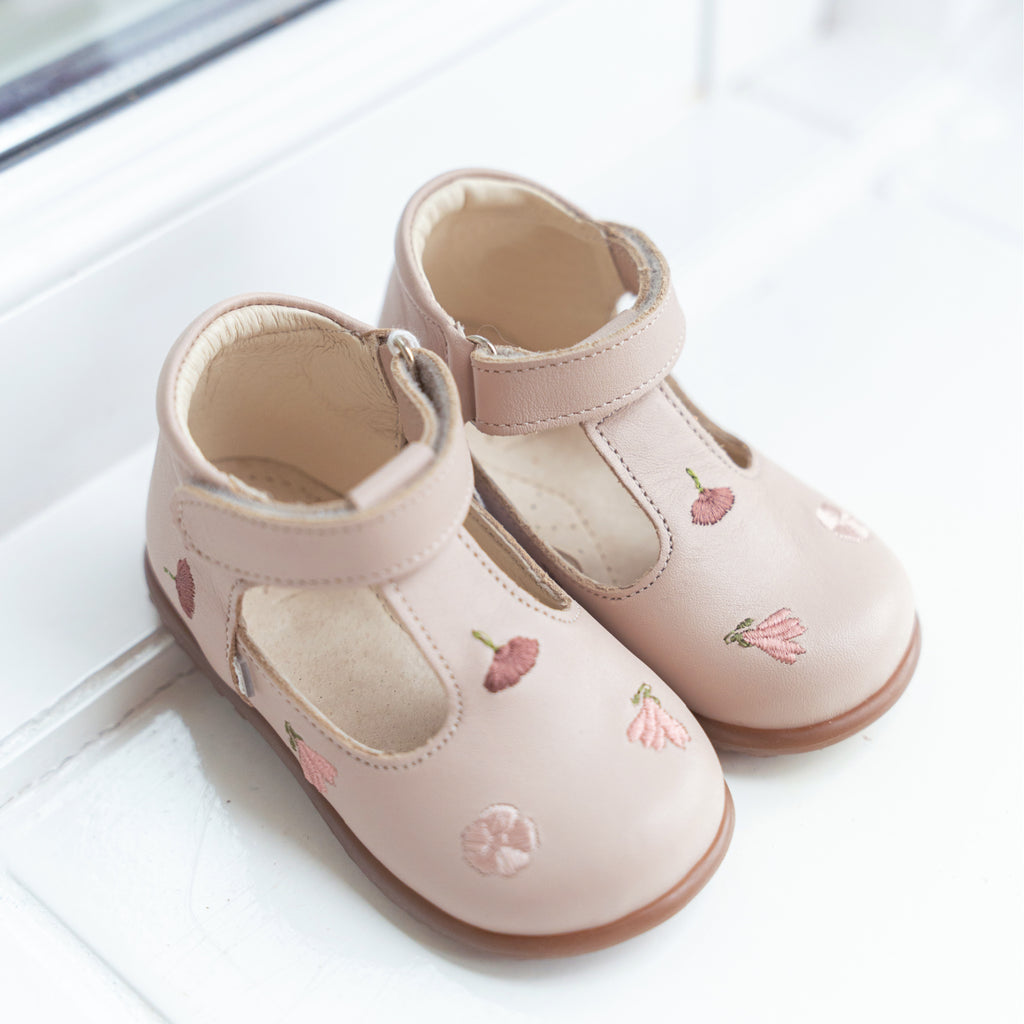 (2409J-2) Emel Ballerina Cream Embroided Flowers - MintMouse (Unicorner Concept Store)